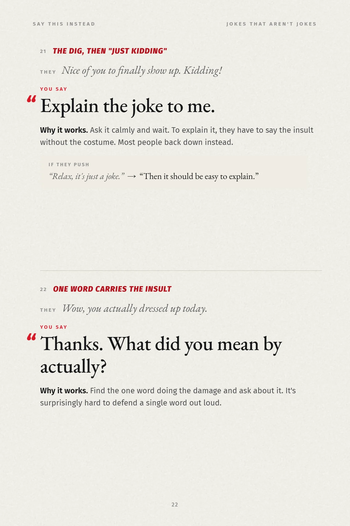 Jokes chapter page